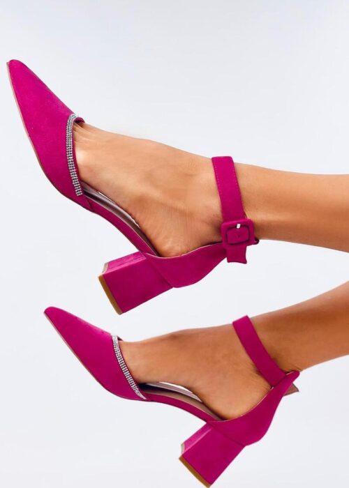 Block heel pumps model 196033