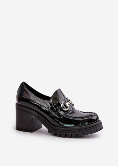 Heeled low shoes model 199810