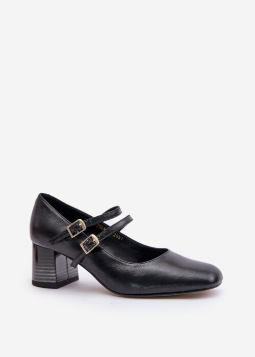 Block heel pumps model 201324