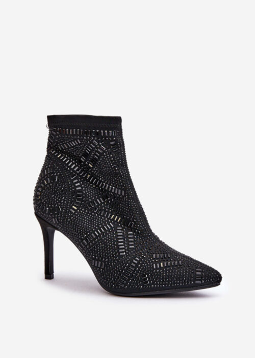 Heel boots model 201689