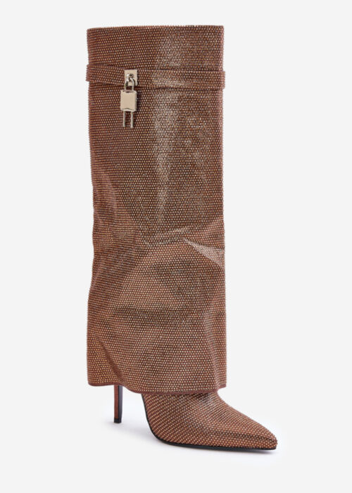 Heel boots model 202721