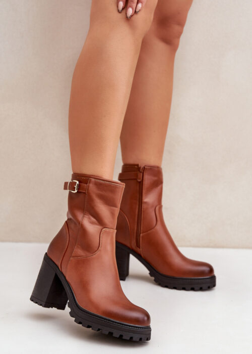 Heel boots model 204673